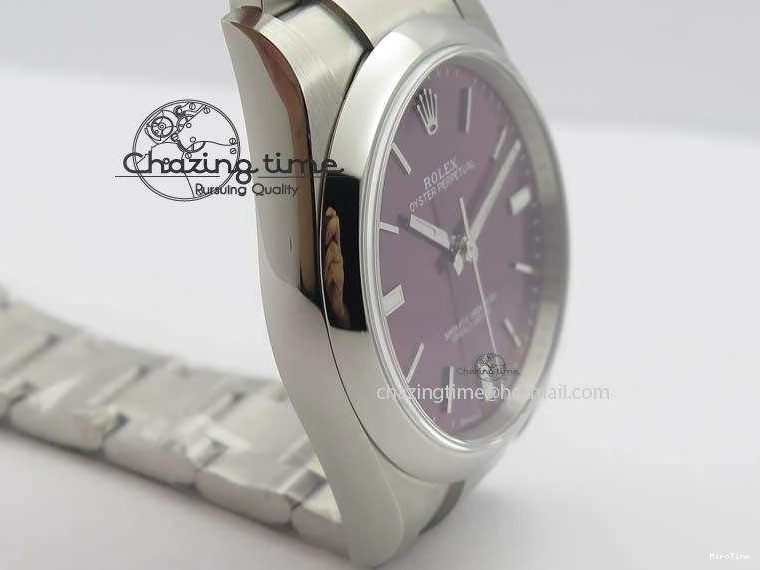 MiroTime 0509 Thermal Oyster Perpetual 39mm 114300 JF 1:1 Best Edition Grape Dial On SS Bracelet SA 3792